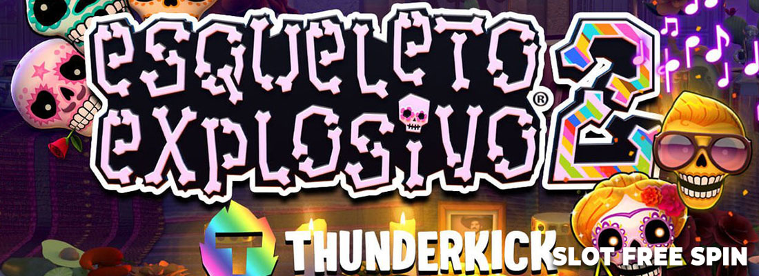 esqueleto explosivo 2 slot game banner